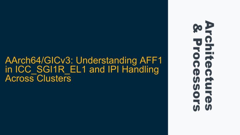 AArch64/GICv3: Understanding AFF1 in ICC_SGI1R_EL1 and IPI Handling Across Clusters