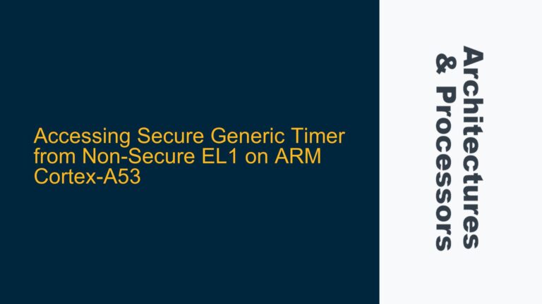 Accessing Secure Generic Timer from Non-Secure EL1 on ARM Cortex-A53