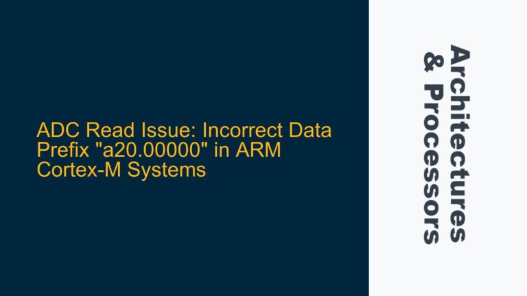 ADC Read Issue: Incorrect Data Prefix “a20.00000” in ARM Cortex-M Systems