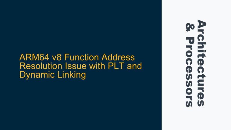 ARM64 v8 Function Address Resolution Issue with PLT and Dynamic Linking
