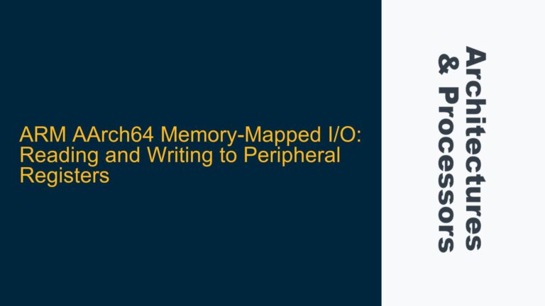 ARM AArch64 Memory-Mapped I/O: Reading and Writing to Peripheral Registers