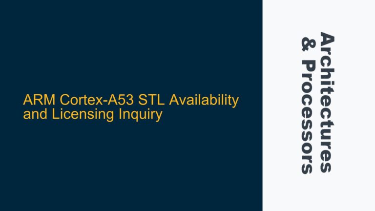 ARM Cortex-A53 STL Availability and Licensing Inquiry