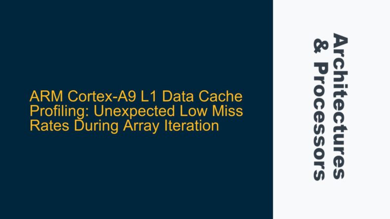 ARM Cortex-A9 L1 Data Cache Profiling: Unexpected Low Miss Rates During Array Iteration