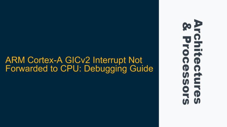 ARM Cortex-A GICv2 Interrupt Not Forwarded to CPU: Debugging Guide