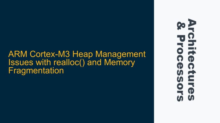 ARM Cortex-M3 Heap Management Issues with realloc() and Memory Fragmentation