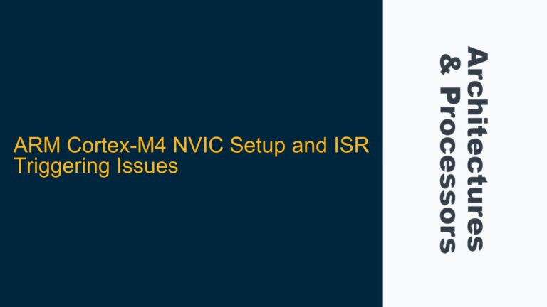 ARM Cortex-M4 NVIC Setup and ISR Triggering Issues