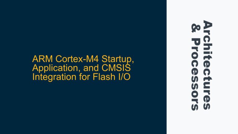 ARM Cortex-M4 Startup, Application, and CMSIS Integration for Flash I/O