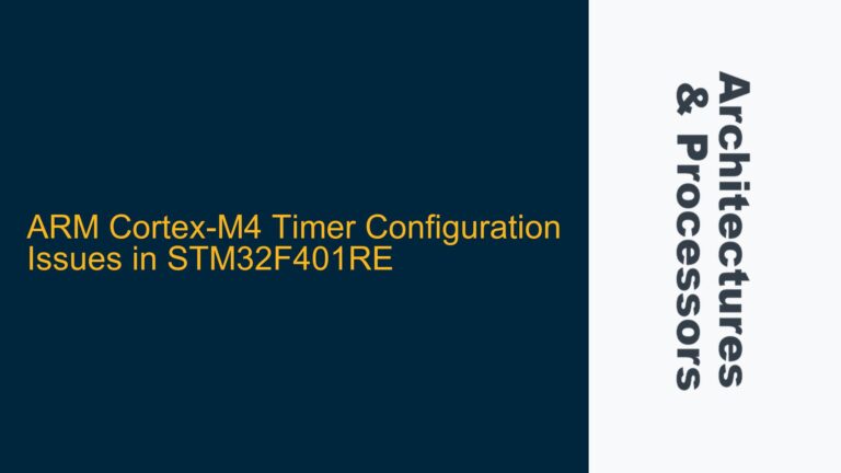 ARM Cortex-M4 Timer Configuration Issues in STM32F401RE