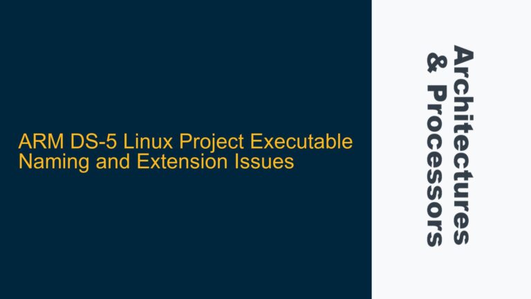 ARM DS-5 Linux Project Executable Naming and Extension Issues