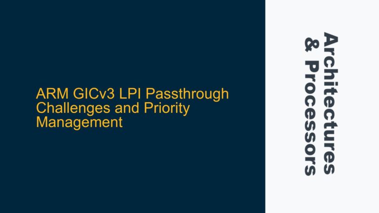 ARM GICv3 LPI Passthrough Challenges and Priority Management