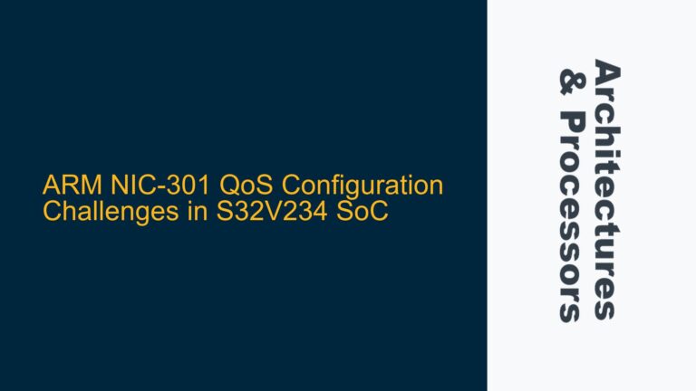 ARM NIC-301 QoS Configuration Challenges in S32V234 SoC
