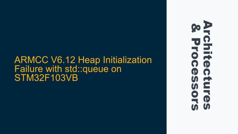 ARMCC V6.12 Heap Initialization Failure with std::queue on STM32F103VB