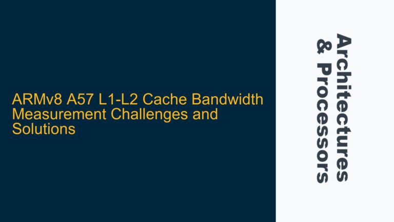 ARMv8 A57 L1-L2 Cache Bandwidth Measurement Challenges and Solutions