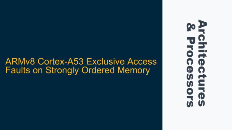 ARMv8 Cortex-A53 Exclusive Access Faults on Strongly Ordered Memory