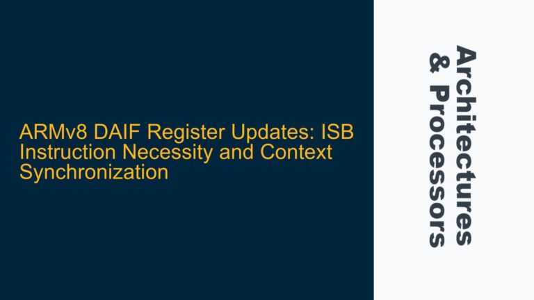 ARMv8 DAIF Register Updates: ISB Instruction Necessity and Context Synchronization
