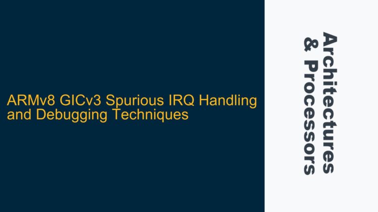 ARMv8 GICv3 Spurious IRQ Handling and Debugging Techniques
