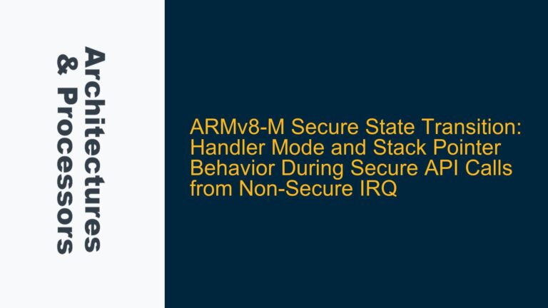 ARMv8-M Secure State Transition: Handler Mode and Stack Pointer Behavior During Secure API Calls from Non-Secure IRQ