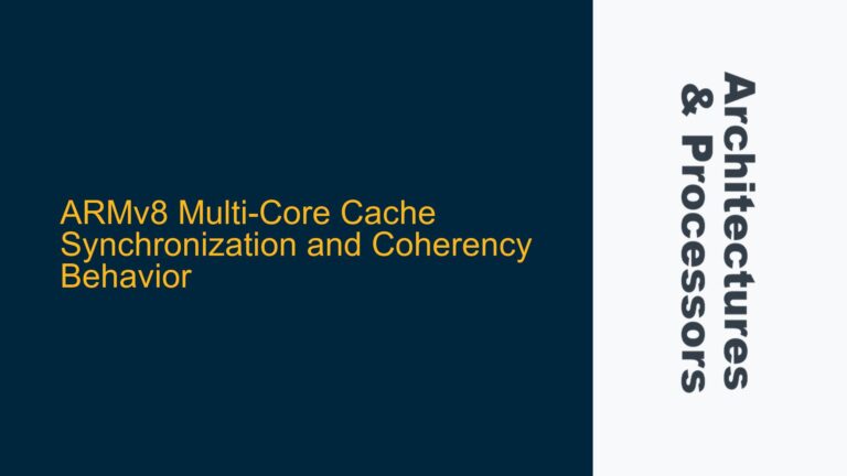 ARMv8 Multi-Core Cache Synchronization and Coherency Behavior