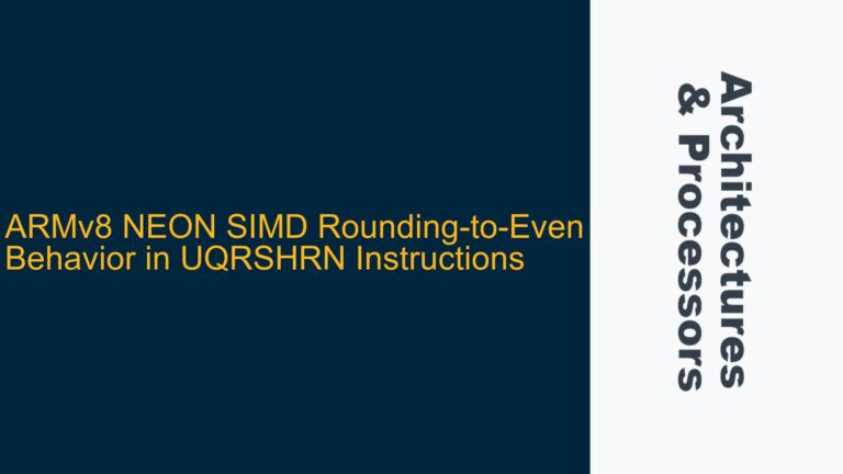 ARMv8 NEON SIMD Rounding-to-Even Behavior in UQRSHRN Instructions