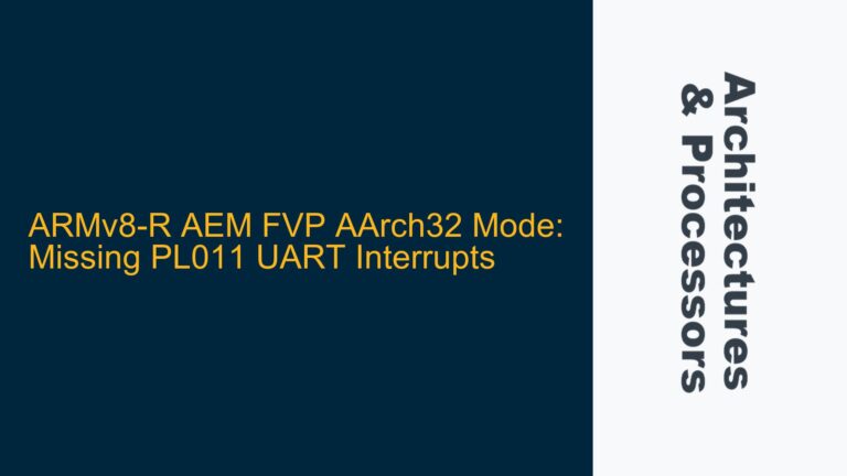 ARMv8-R AEM FVP AArch32 Mode: Missing PL011 UART Interrupts