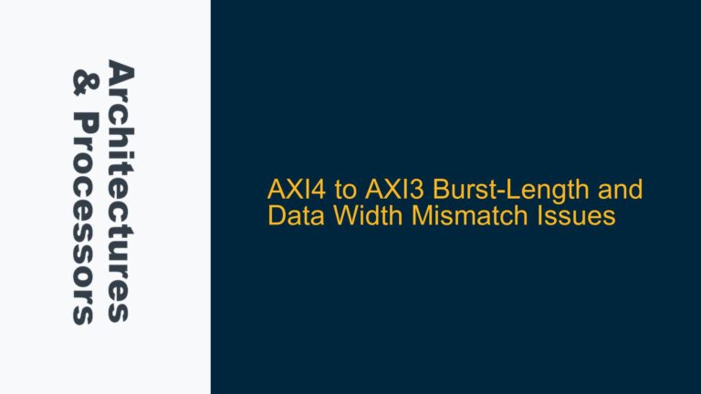AXI4 to AXI3 Burst-Length and Data Width Mismatch Issues
