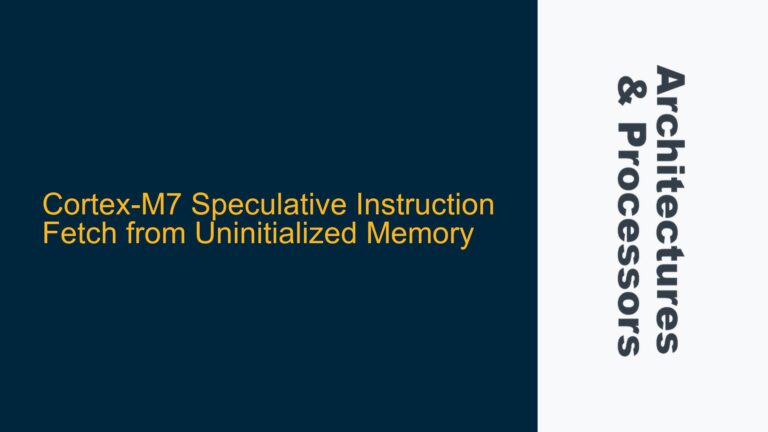Cortex-M7 Speculative Instruction Fetch from Uninitialized Memory