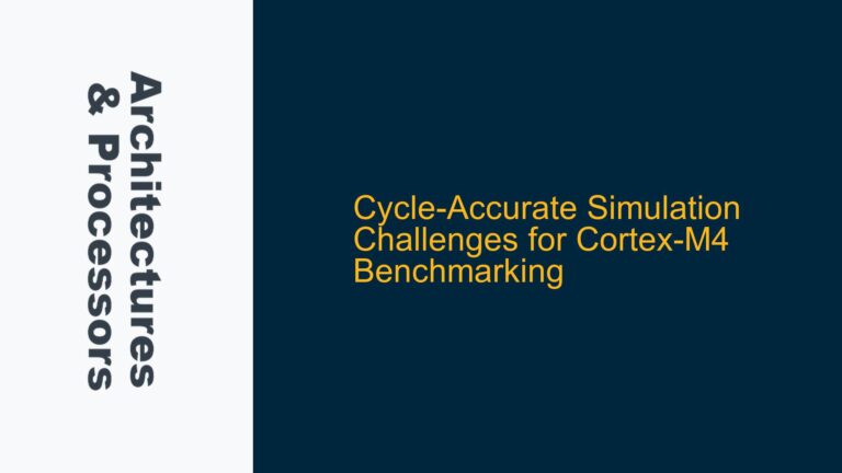 Cycle-Accurate Simulation Challenges for Cortex-M4 Benchmarking