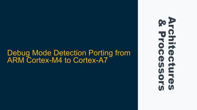 Debug Mode Detection Porting from ARM Cortex-M4 to Cortex-A7