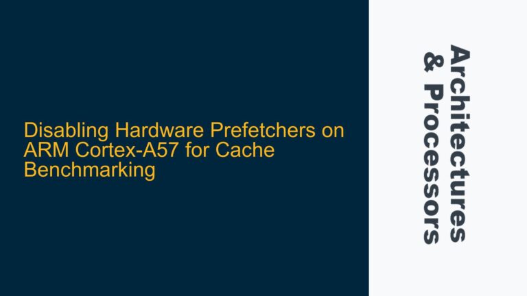 Disabling Hardware Prefetchers on ARM Cortex-A57 for Cache Benchmarking