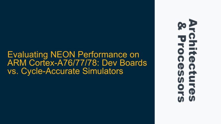 Evaluating NEON Performance on ARM Cortex-A76/77/78: Dev Boards vs. Cycle-Accurate Simulators