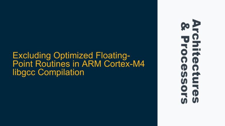 Excluding Optimized Floating-Point Routines in ARM Cortex-M4 libgcc Compilation