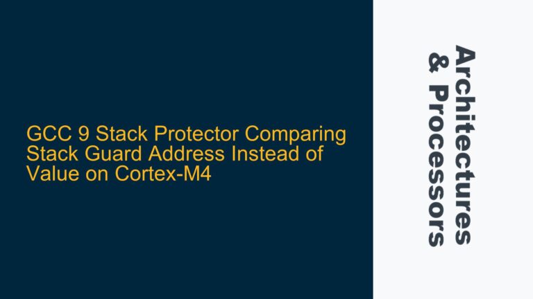 GCC 9 Stack Protector Comparing Stack Guard Address Instead of Value on Cortex-M4