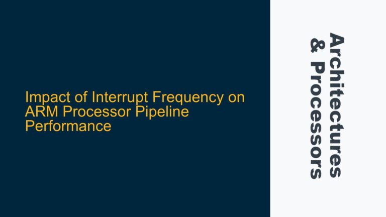 Impact of Interrupt Frequency on ARM Processor Pipeline Performance