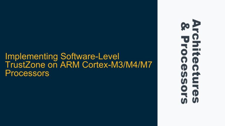 Implementing Software-Level TrustZone on ARM Cortex-M3/M4/M7 Processors