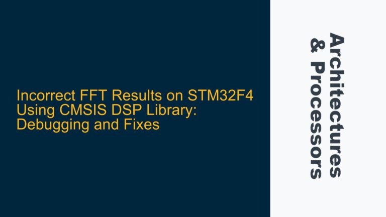 Incorrect FFT Results on STM32F4 Using CMSIS DSP Library: Debugging and Fixes