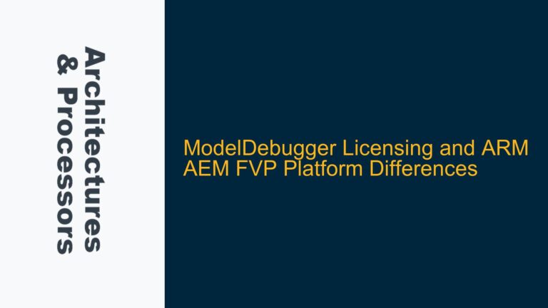ModelDebugger Licensing and ARM AEM FVP Platform Differences