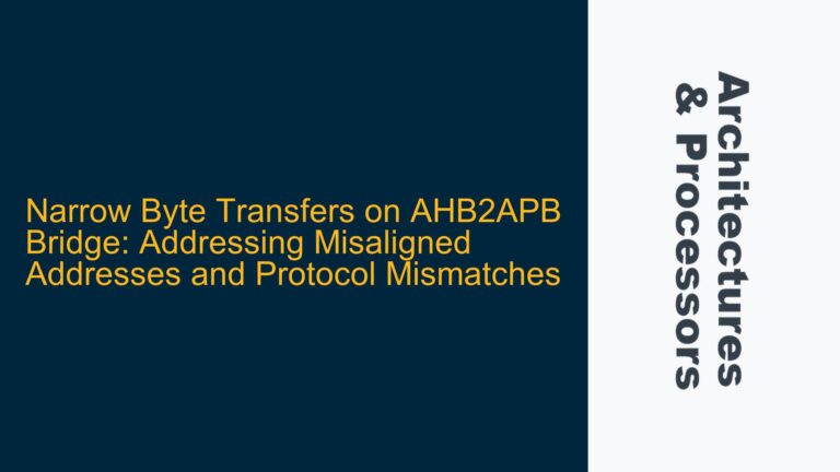 Narrow Byte Transfers on AHB2APB Bridge: Addressing Misaligned Addresses and Protocol Mismatches