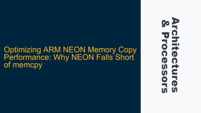Optimizing ARM NEON Memory Copy Performance: Why NEON Falls Short of memcpy
