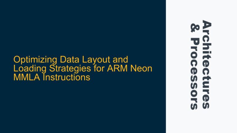 Optimizing Data Layout and Loading Strategies for ARM Neon MMLA Instructions