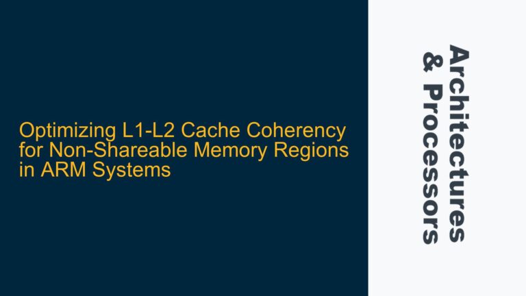 Optimizing L1-L2 Cache Coherency for Non-Shareable Memory Regions in ARM Systems