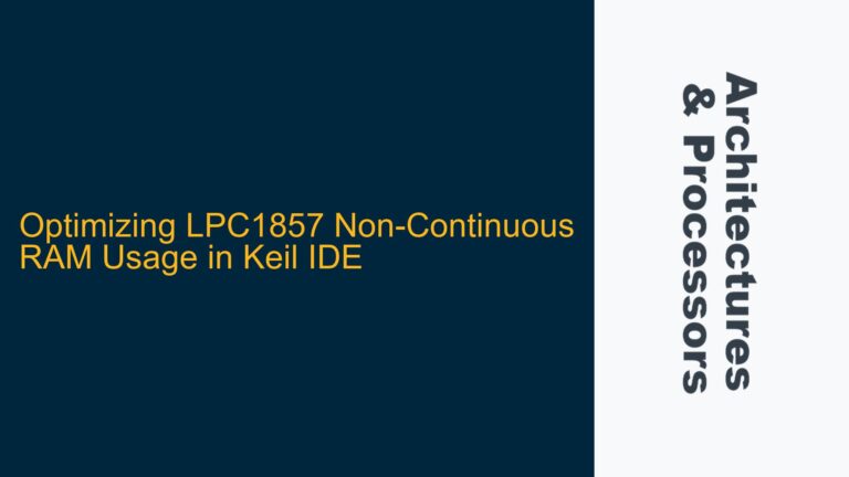 Optimizing LPC1857 Non-Continuous RAM Usage in Keil IDE