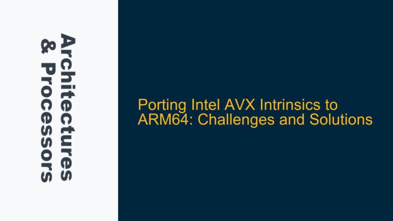 Porting Intel AVX Intrinsics to ARM64: Challenges and Solutions