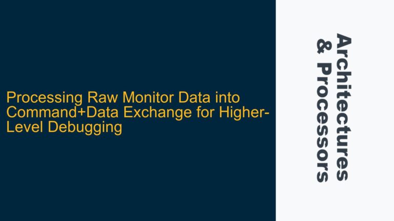 Processing Raw Monitor Data into Command+Data Exchange for Higher-Level Debugging