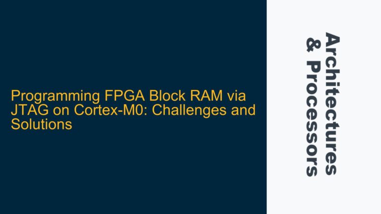 Programming FPGA Block RAM via JTAG on Cortex-M0: Challenges and Solutions