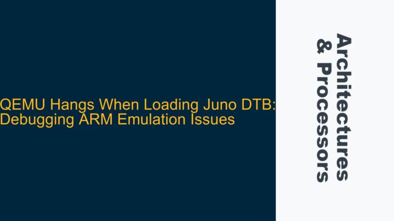 QEMU Hangs When Loading Juno DTB: Debugging ARM Emulation Issues