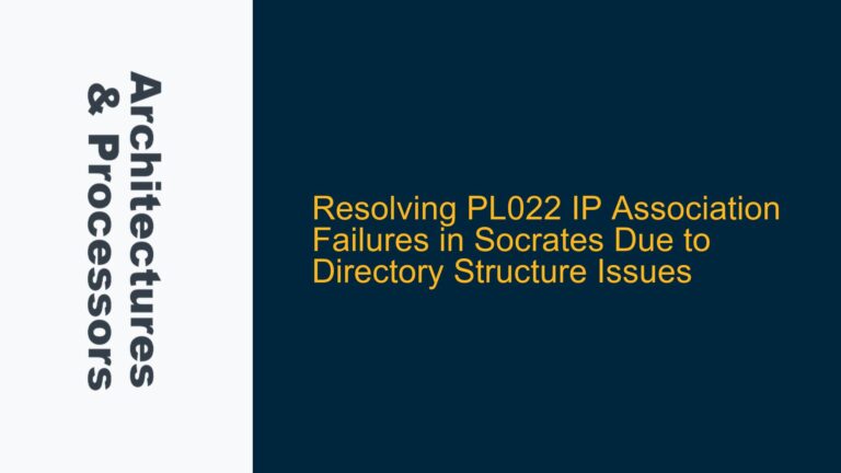 Resolving PL022 IP Association Failures in Socrates Due to Directory Structure Issues