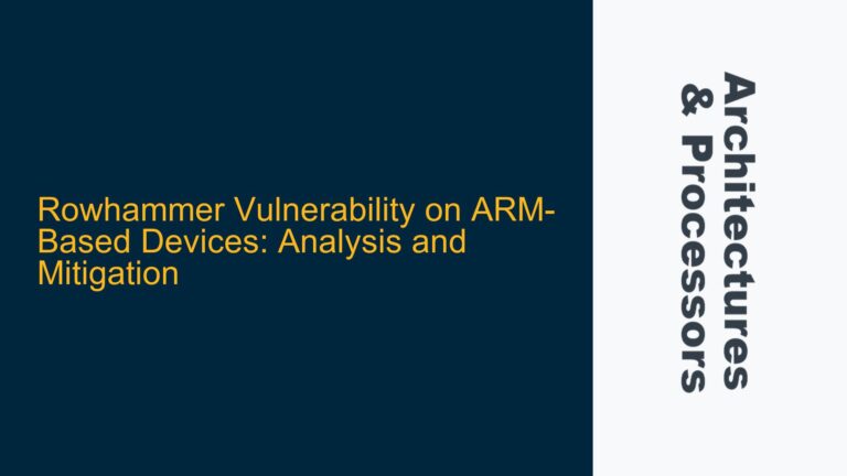 Rowhammer Vulnerability on ARM-Based Devices: Analysis and Mitigation