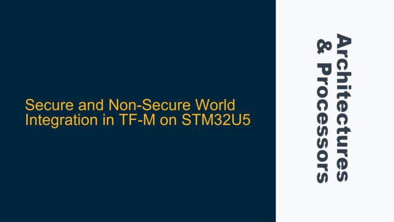 Secure and Non-Secure World Integration in TF-M on STM32U5