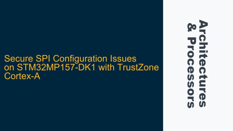 Secure SPI Configuration Issues on STM32MP157-DK1 with TrustZone Cortex-A