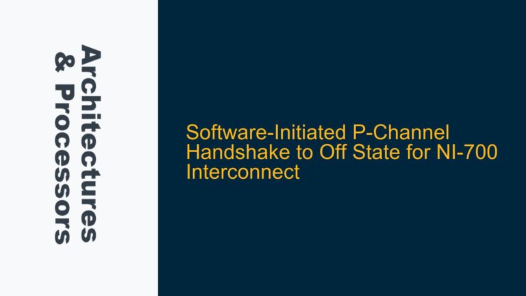 Software-Initiated P-Channel Handshake to Off State for NI-700 Interconnect
